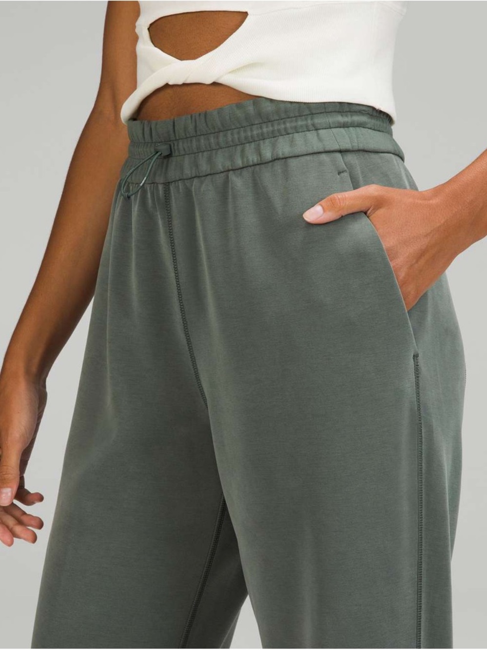 Lululemon Softstreme High-Rise Pant Smoked Spruce Green 2 XS - Picture 3 of 9